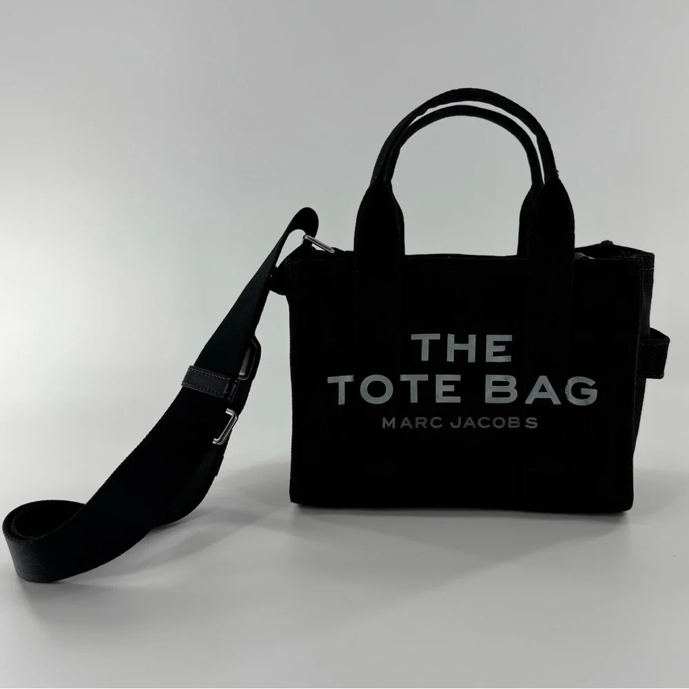 Marc Jacobs The Tote Bag Black Canvas Small/Mini Crossbody